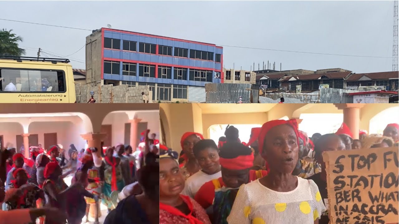 Anwiankwanta bofrot sellers and chiefs are against the construction of fuel station in their town 