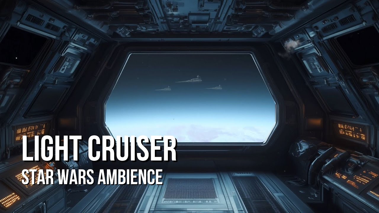 Imperial Light Cruiser | Star Wars Ambience | Ship Ambience, Quiet Chatter, White Noise