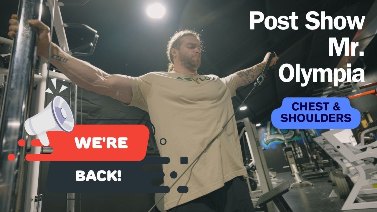 Chest and Shoulder workout: Back home from the Olympia and Hurricane Pro