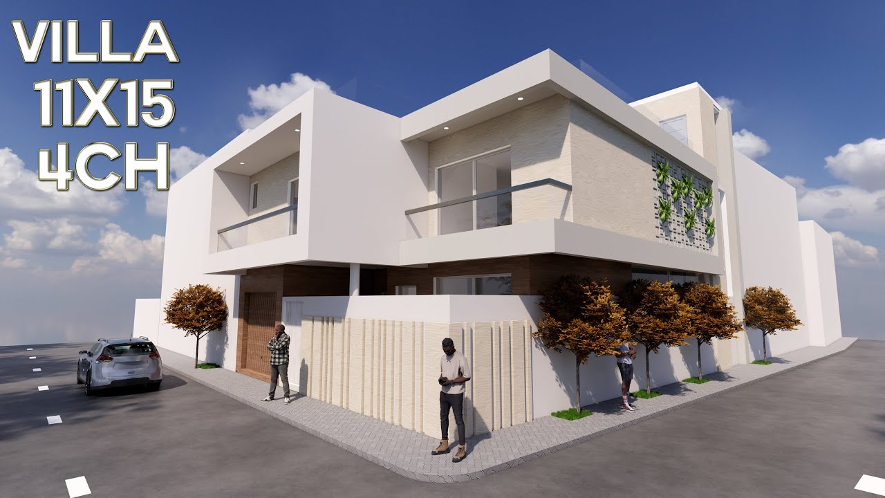 Animation 3D Projet R+1 166m² #Dakar  #Dakar#Senegal #maison #150m² #maison 3DSENEGAL