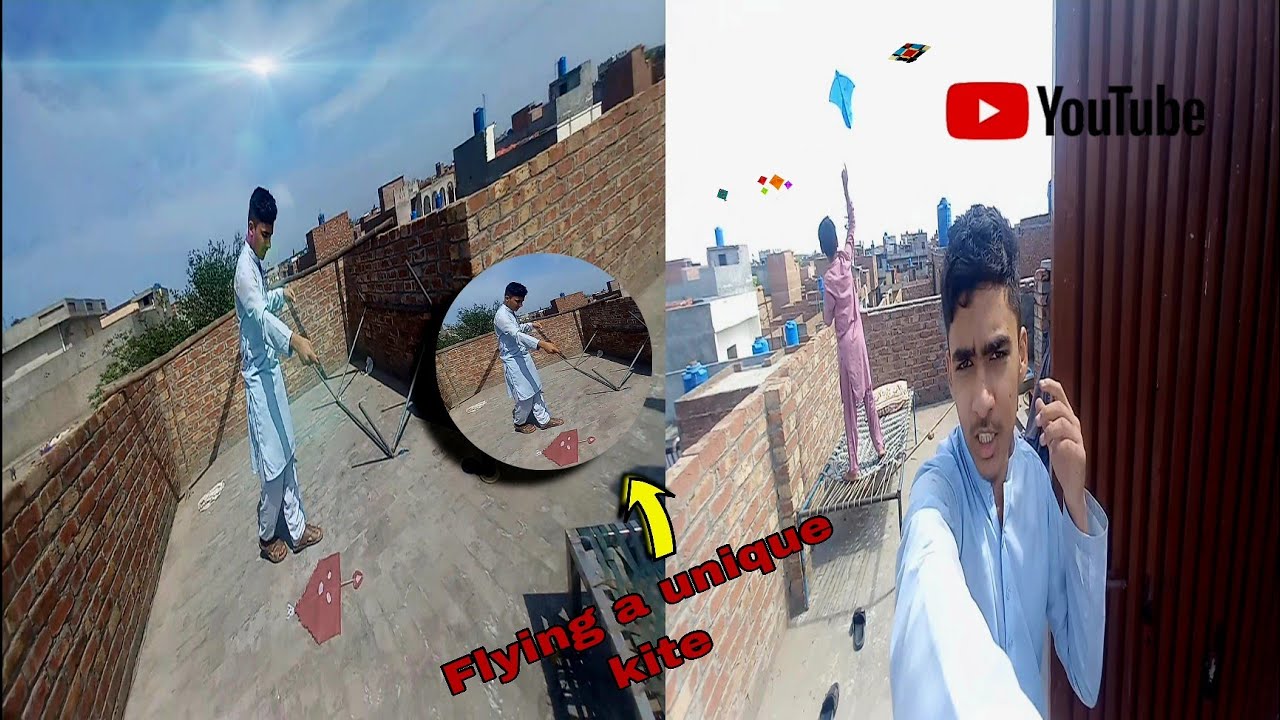 Flying a unique kite