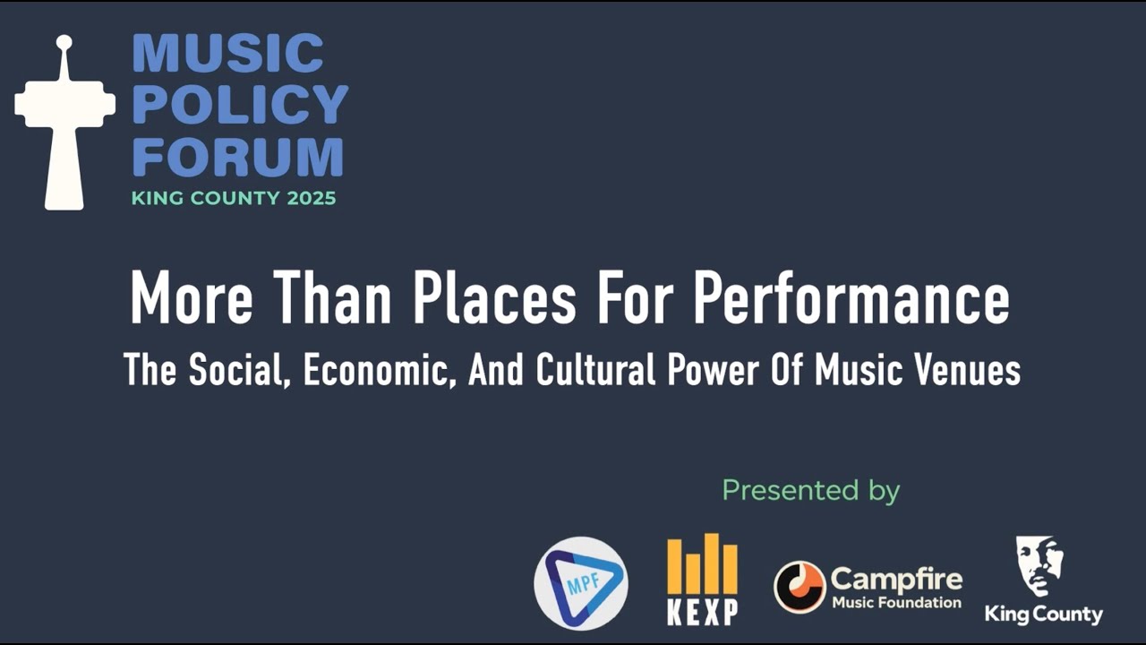Presentation: Michael Seman, Colorado State University | Music Policy Forum King County 2025