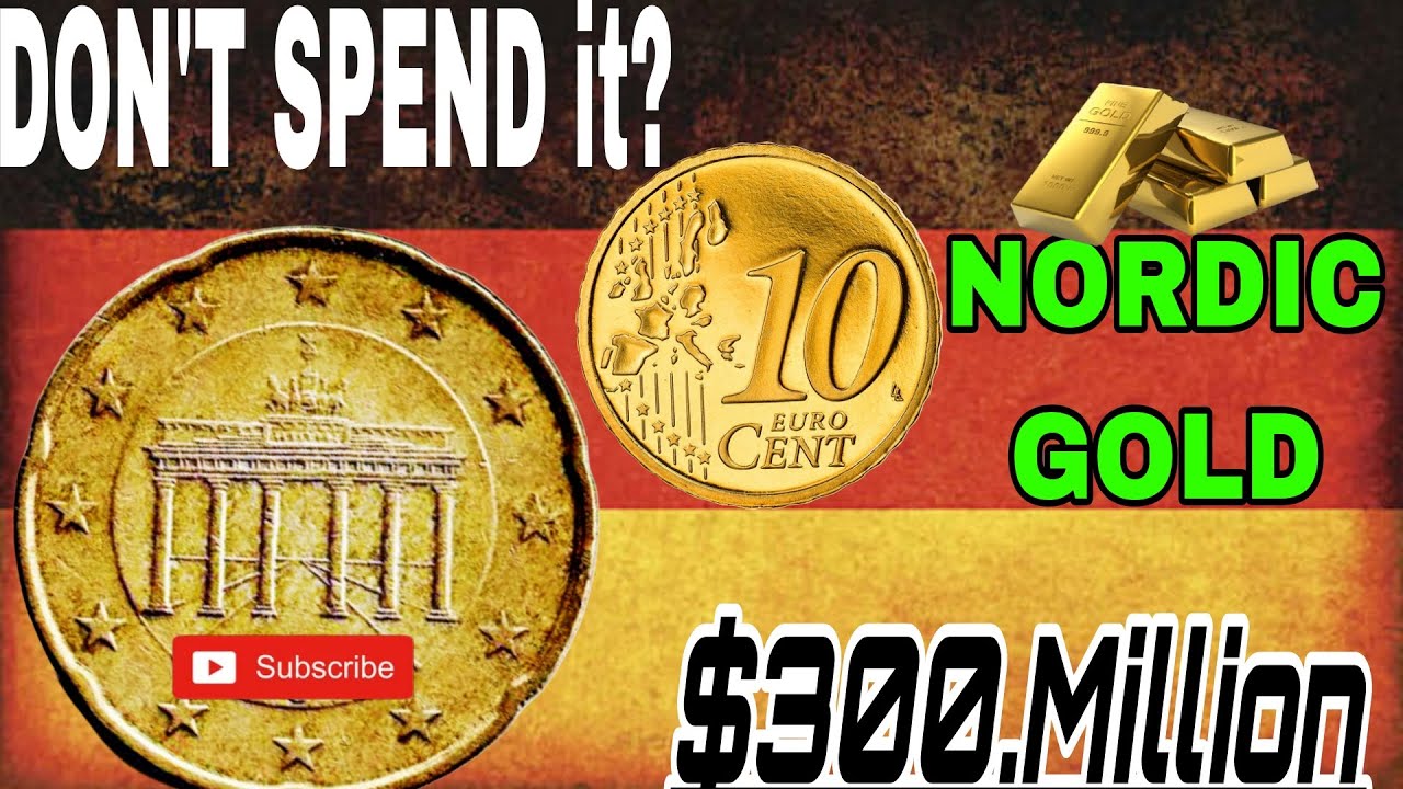 10 euro cent Germany 2002 with mint Mark's (Top4)most valuable coins worth $300.Million?
