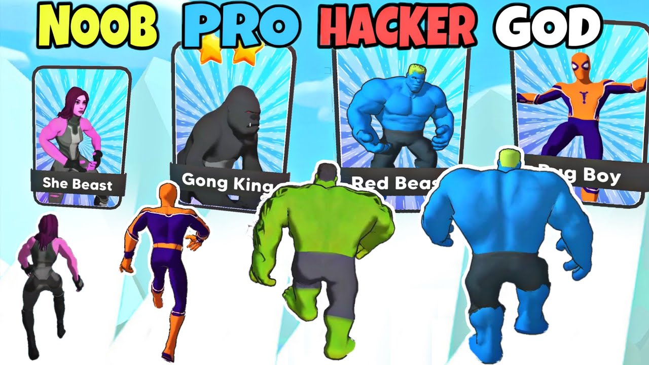 NOOB vs PRO vs HACKER vs GOD in Monster Draft (New Monster)