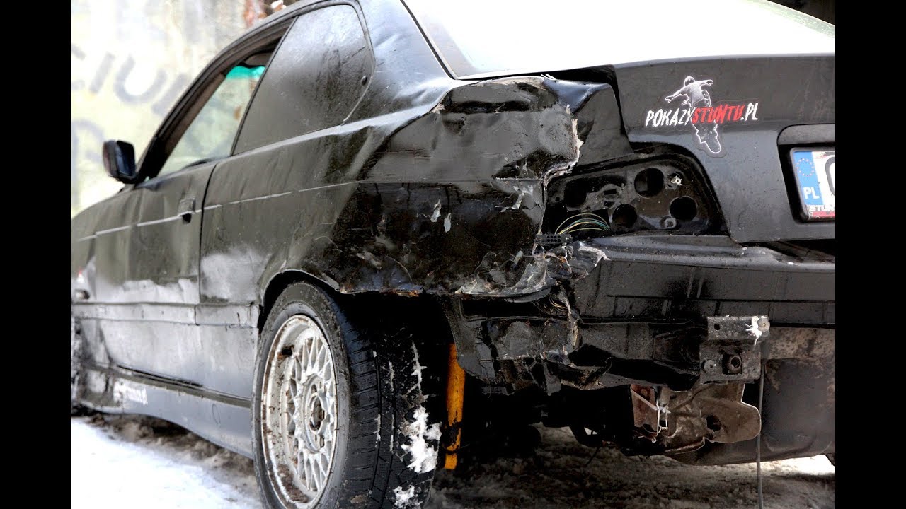 BMW E36 drift crash #Kiss the tree