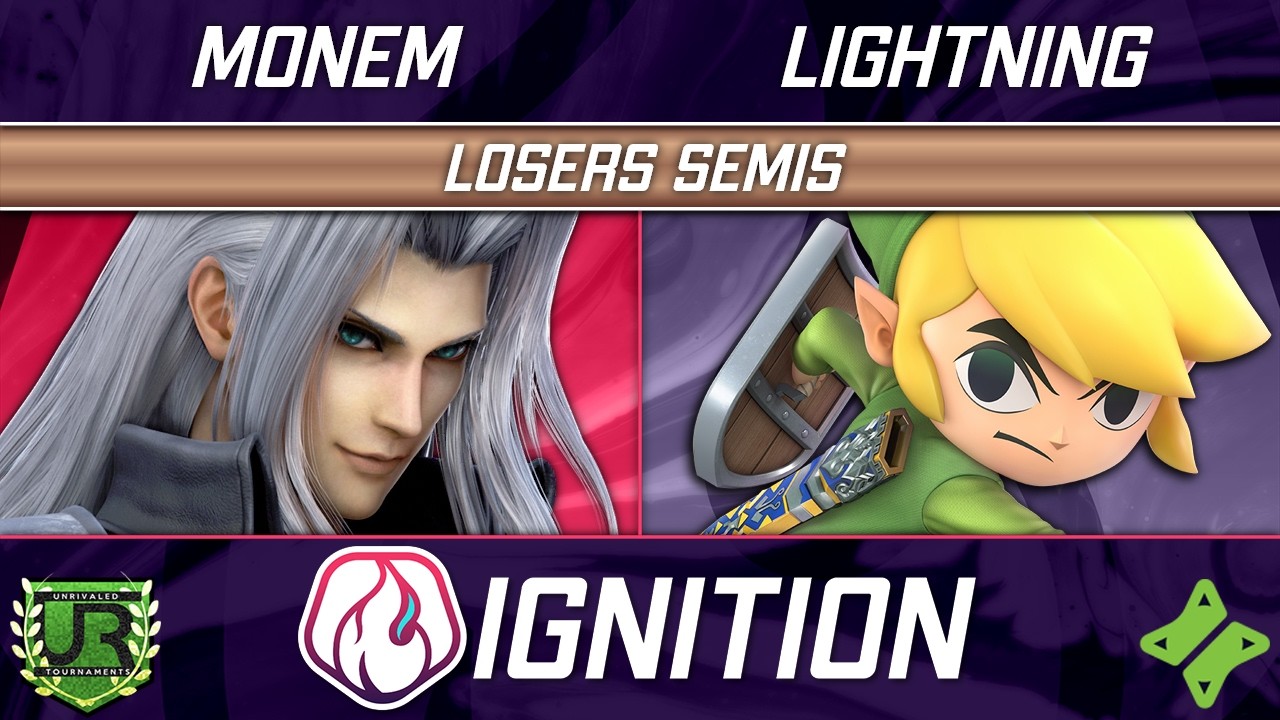 Monem (Sephiroth) vs Lightning (Toon Link) - Ignition 391 LOSERS SEMIS