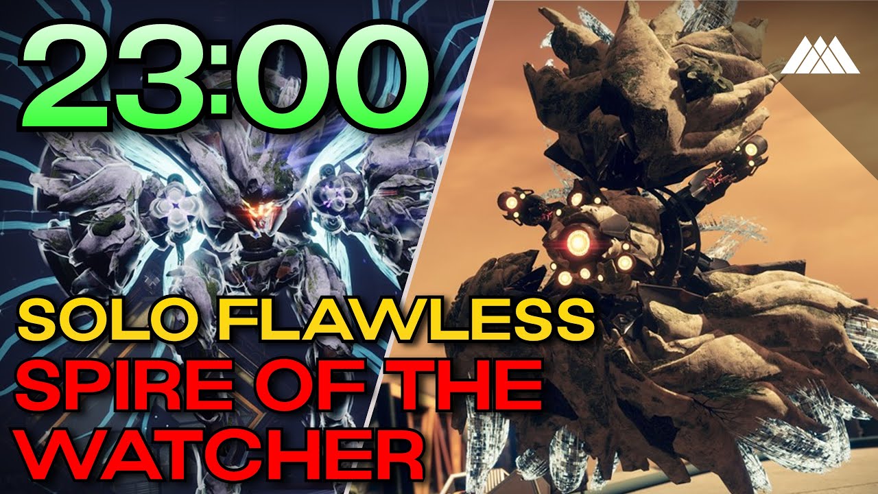 Solo Flawless Spire of the Watcher in less than 23 minutes! (Warlock, 