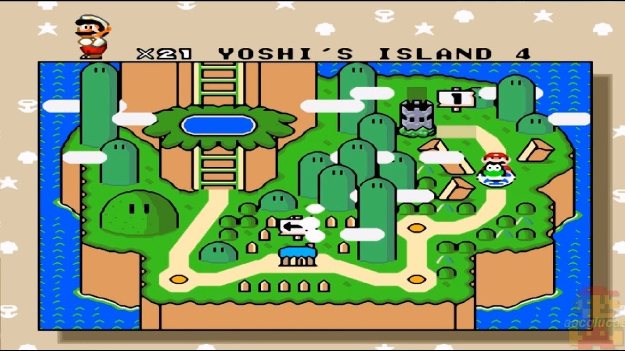 Super Mario World HD 100% WORLD 1: YOSHI'S ISLAND
