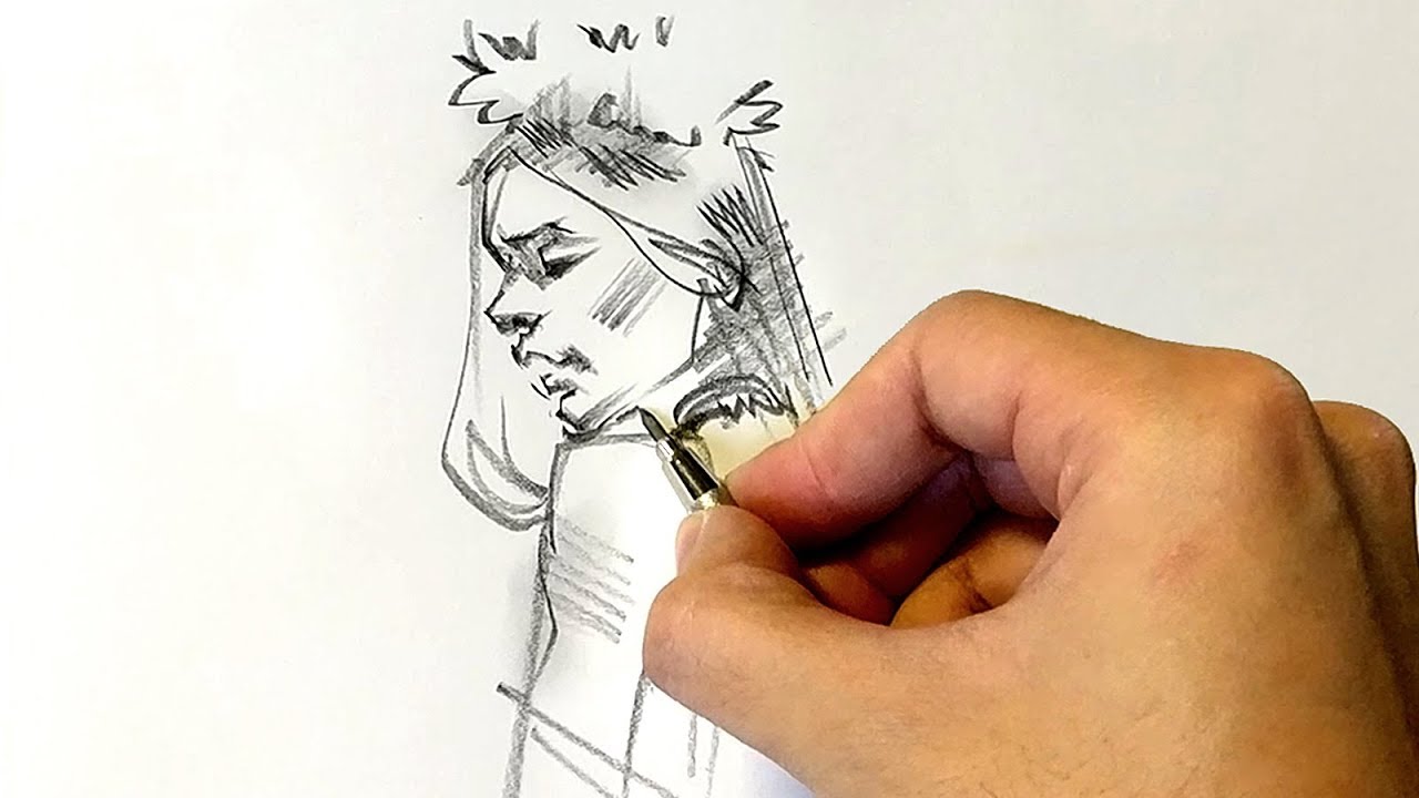 Real Time 4-Minute Figure Drawing from live model by Dylan Choonhachat