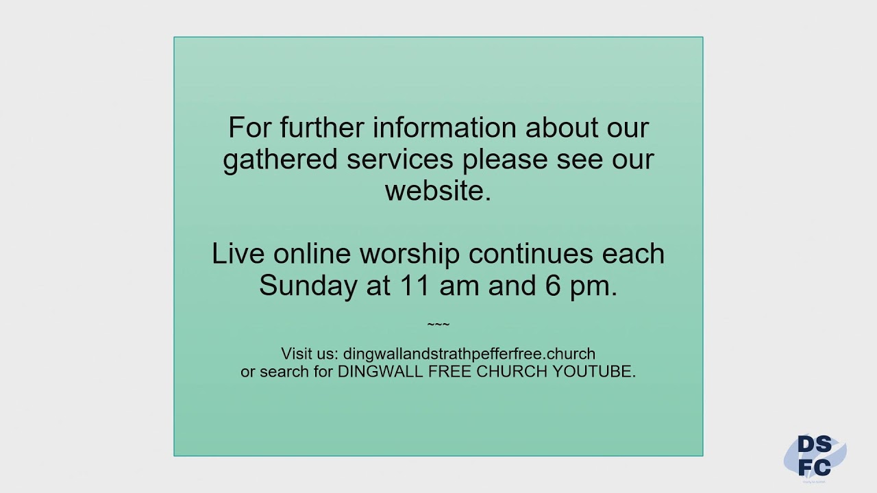 Sunday the 25th of January 2026 - Morning Service