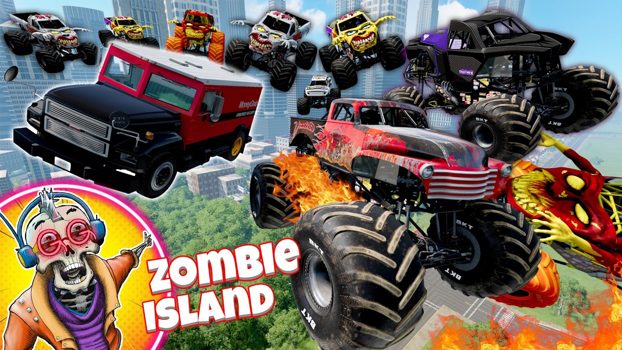 Monster Jam Heist! Hooligan Monster Truck Steals The Monster Jam World Finals Trophy!