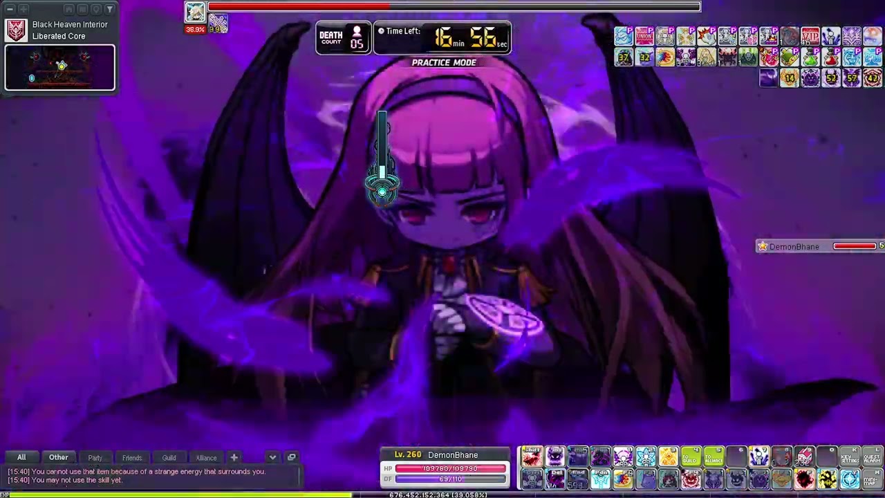 [Maplestory] 14m CP Demon Slayer Hard Lotus Solo (CHALLENGER WORLD)