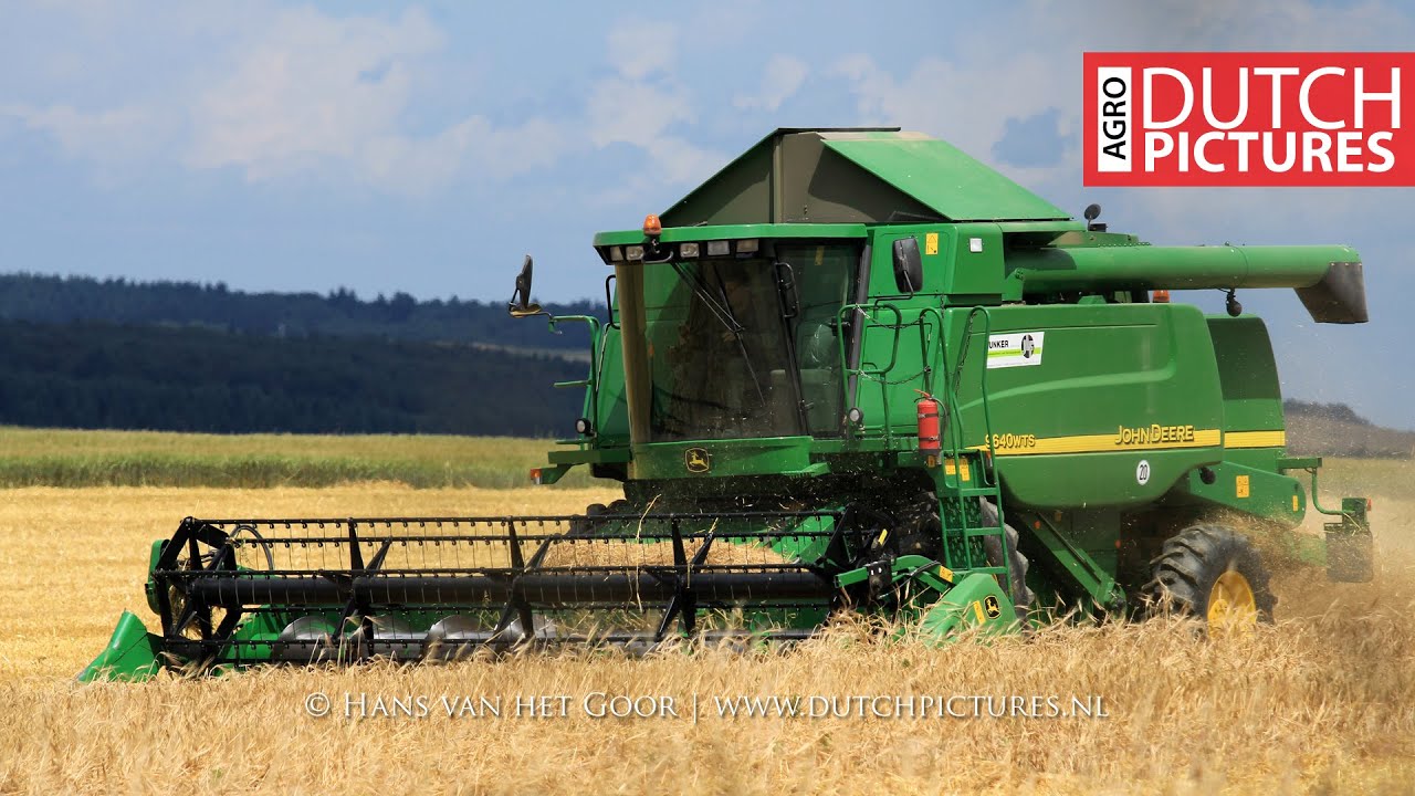 Gerstenernte, John Deere 9640 WTS im Hunsrück |Gerstoogst|Barley harvest|Mörsdorf|D