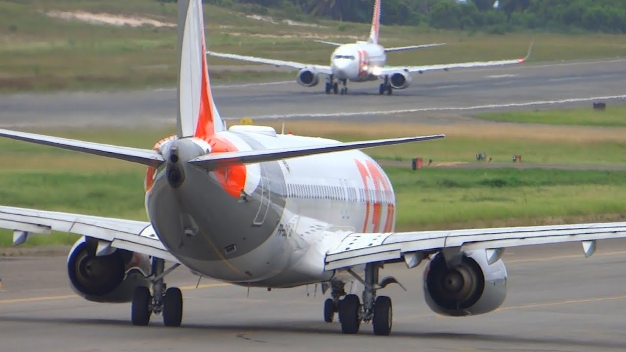 Fluxo impressionante no aeroporto de Salvador - Pousos e decolagens incríveis ✔