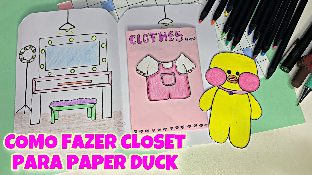 COMO FAZER CLOSET PARA PAPER DUCK DO Tiktok | Paper Duck House