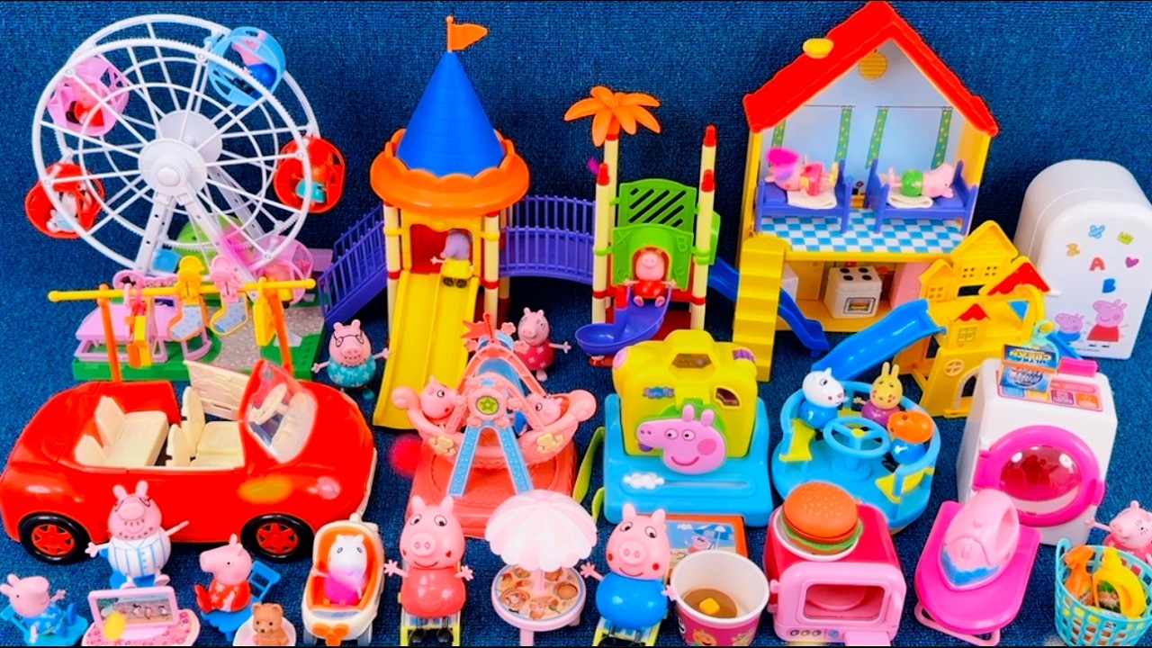 16 Minutes Satisfying with Unboxing Peppa Pig Playground Playset & House Toy Review ASMR