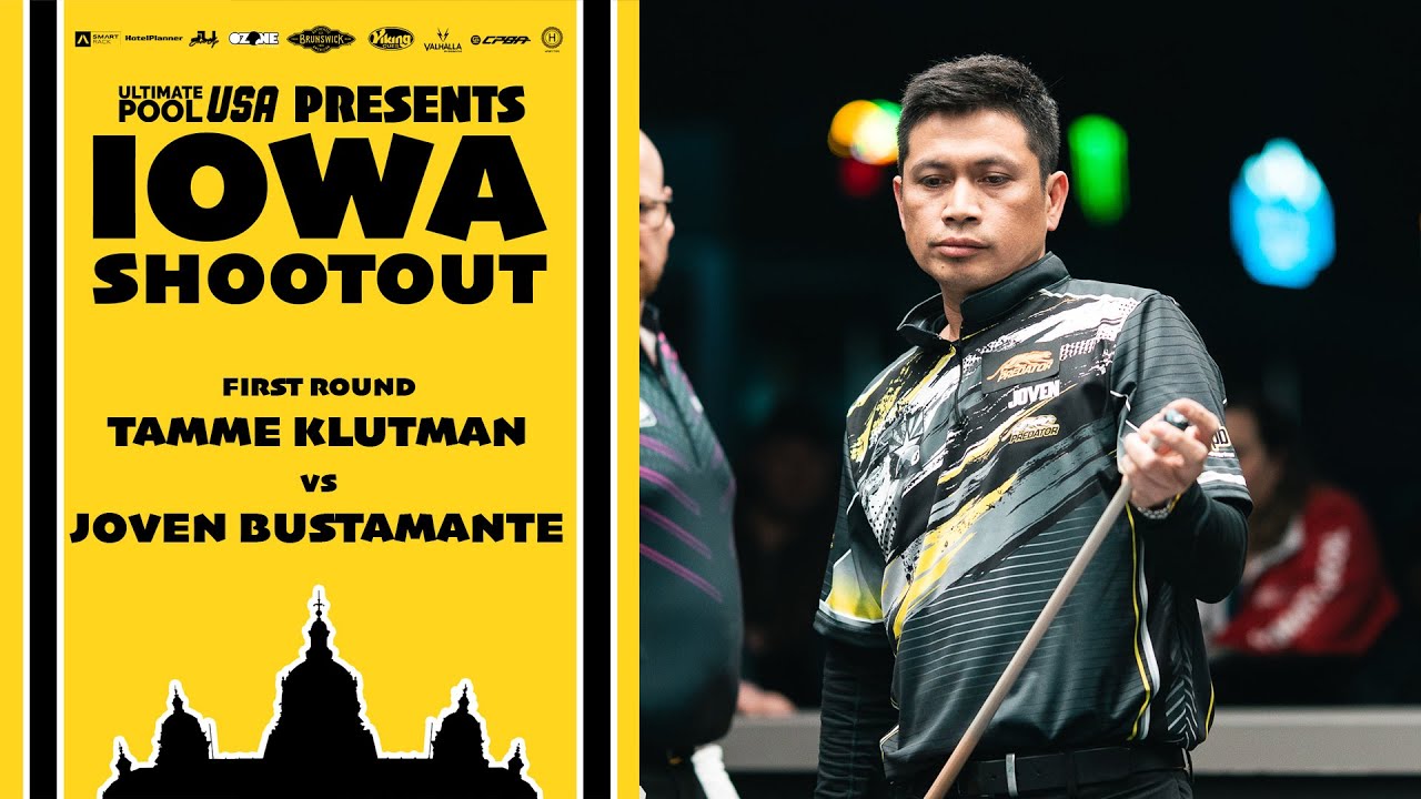Ozone Billiards Iowa Shootout | First Round | Tamme Klutman vs Joven Bustamante