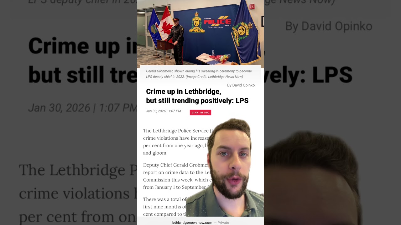 Crime up in Lethbridge, but still below average