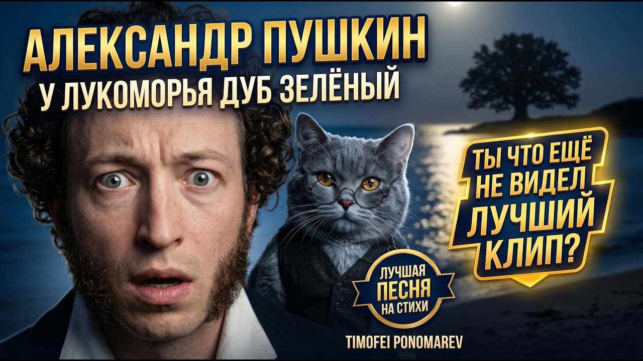 Александр Пушкин - У Лукоморья дуб зелёный | кот учёный, поэма 