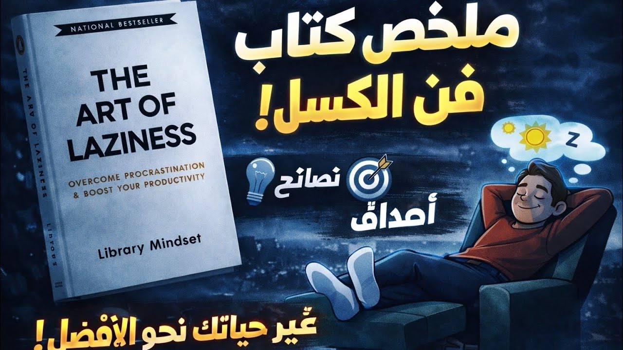 ملخص كتاب فن الكسل | كيف تنجح بدون تعب وتحقق نتائج أكبر بمجهود أقل؟