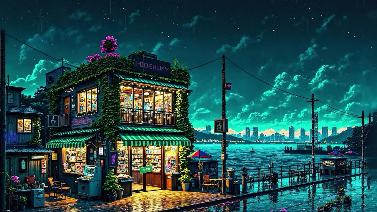 Coastal City Lofi  🌊 Japanese Lofi Cafe ☕ Lofi Hip Hop / beats to relax - chill - study