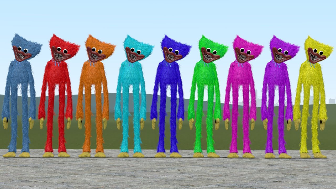 NEW HUGGY WUGGY ALL COLORS!! Garry's Mod [Poppy Playtime]