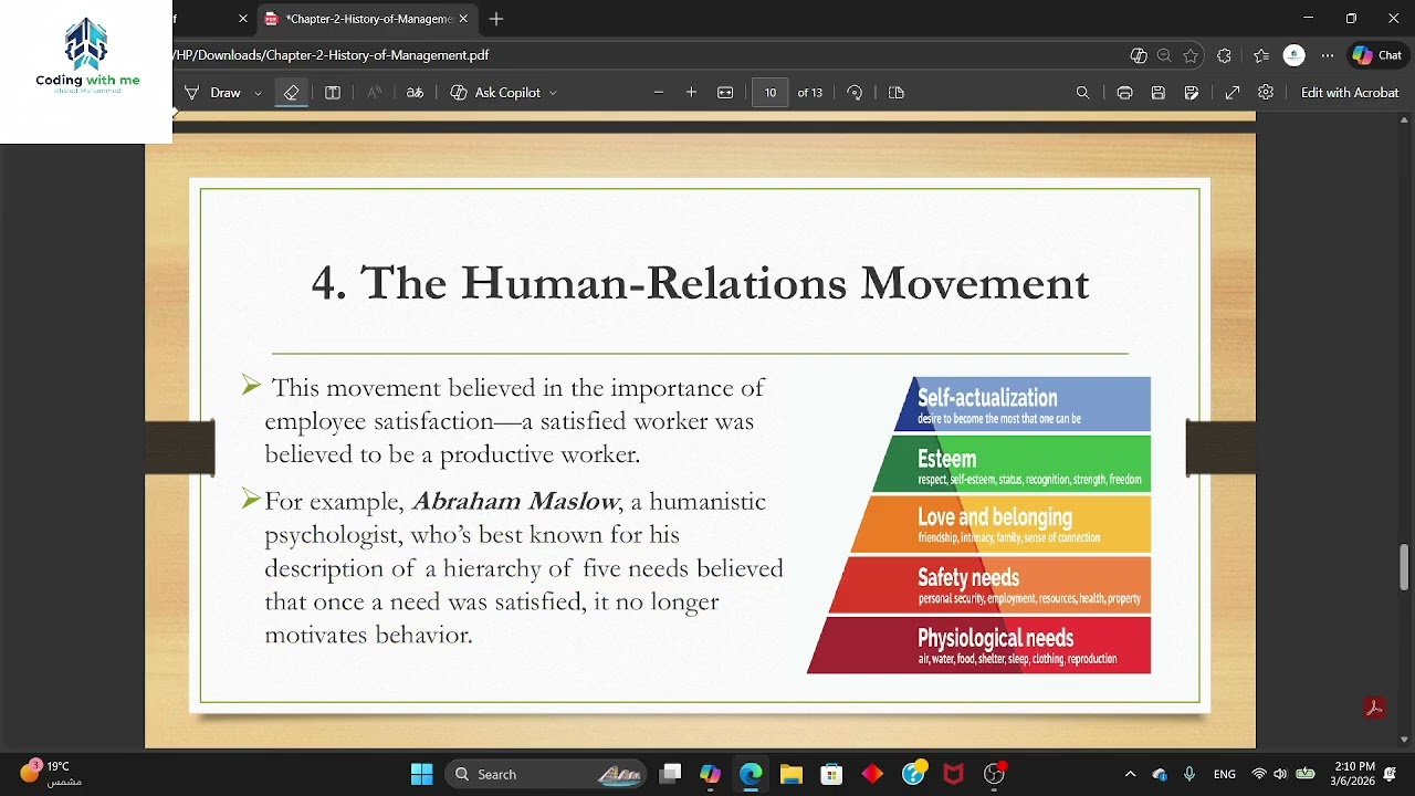حل 50 سؤال علي CHAPTER TWO ON THE MANAGEMENT