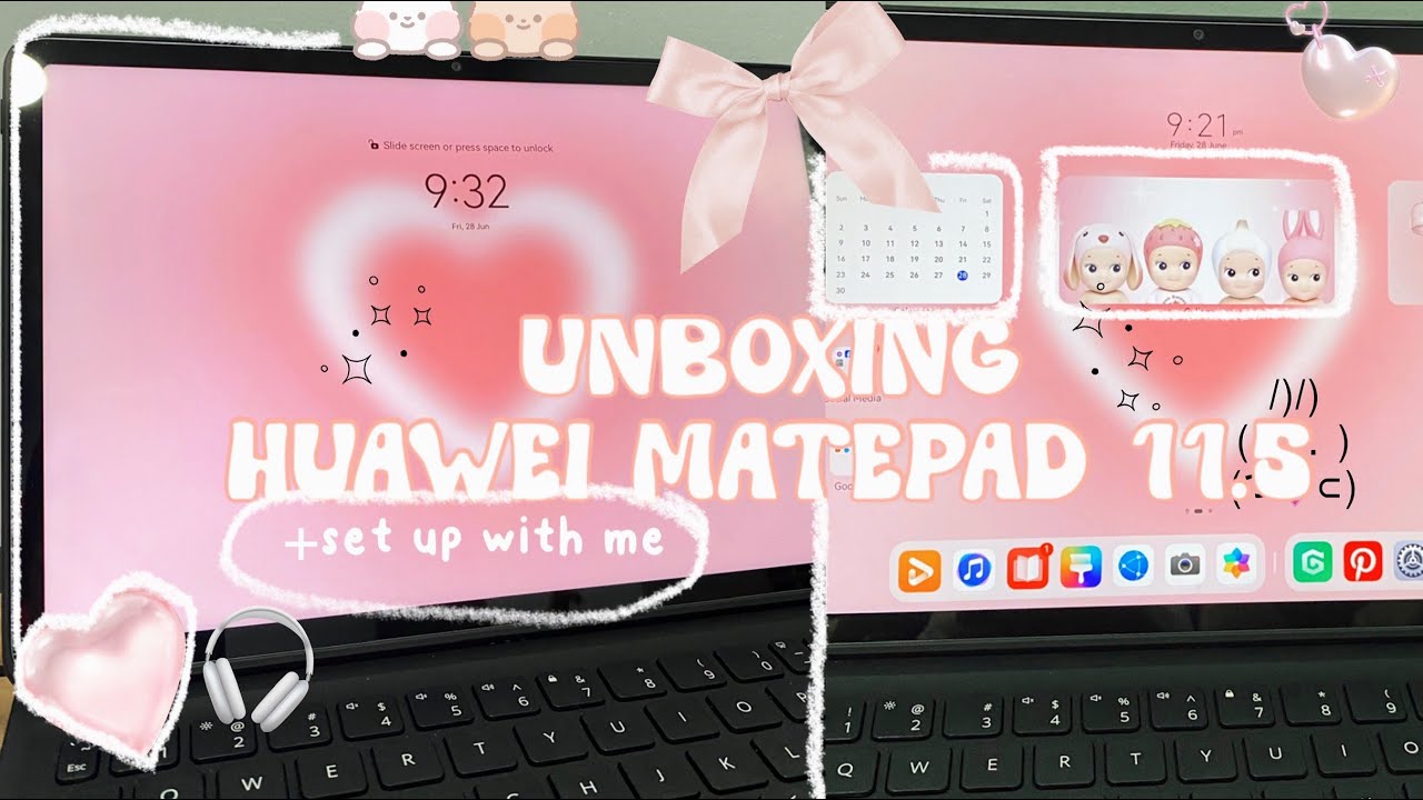 🎀Huawei Matepad 11.5 Unboxing + set up with me🎀✨| Wetheaesthetic