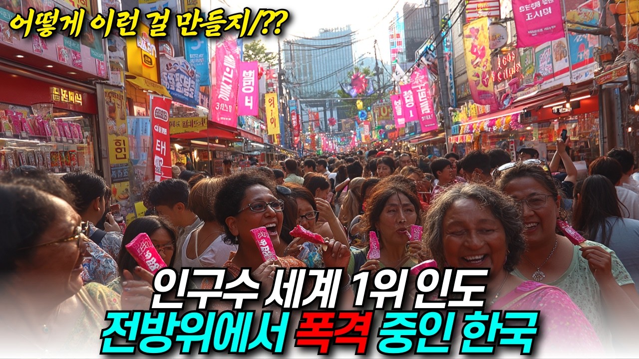 인구수 세계 1위 인도, 전방위에서 폭격 중인 한국 / 디씨멘터리