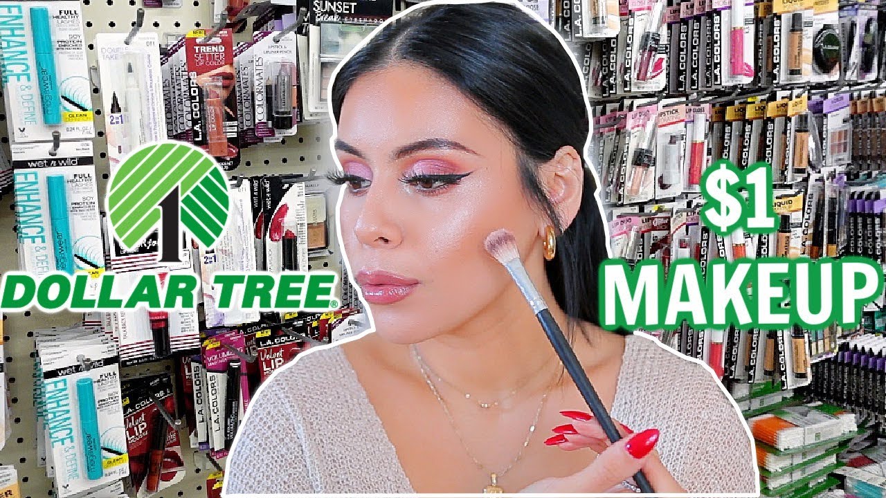FULL FACE OF DOLLAR TREE MAKEUP: $1 MAKEUP DEALS
