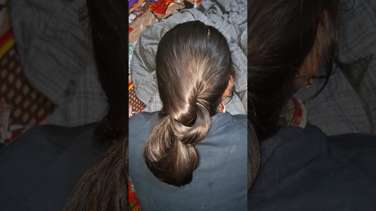 Beautiful Longhair Bun Drop | Silky Longhair Playing & Pulling @Longhair_Queen_99 