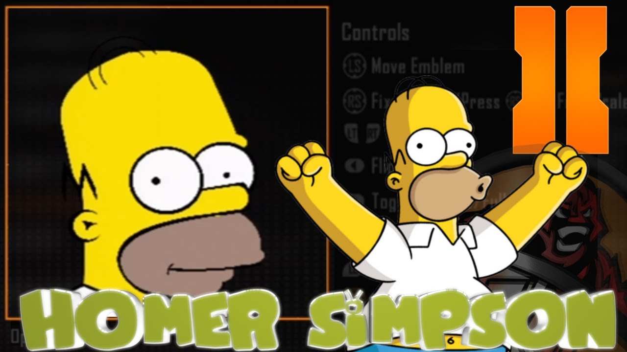 COD Black Ops 3 / BO2 / Advanced Warfare - Homer Simpson Emblem Tutorial