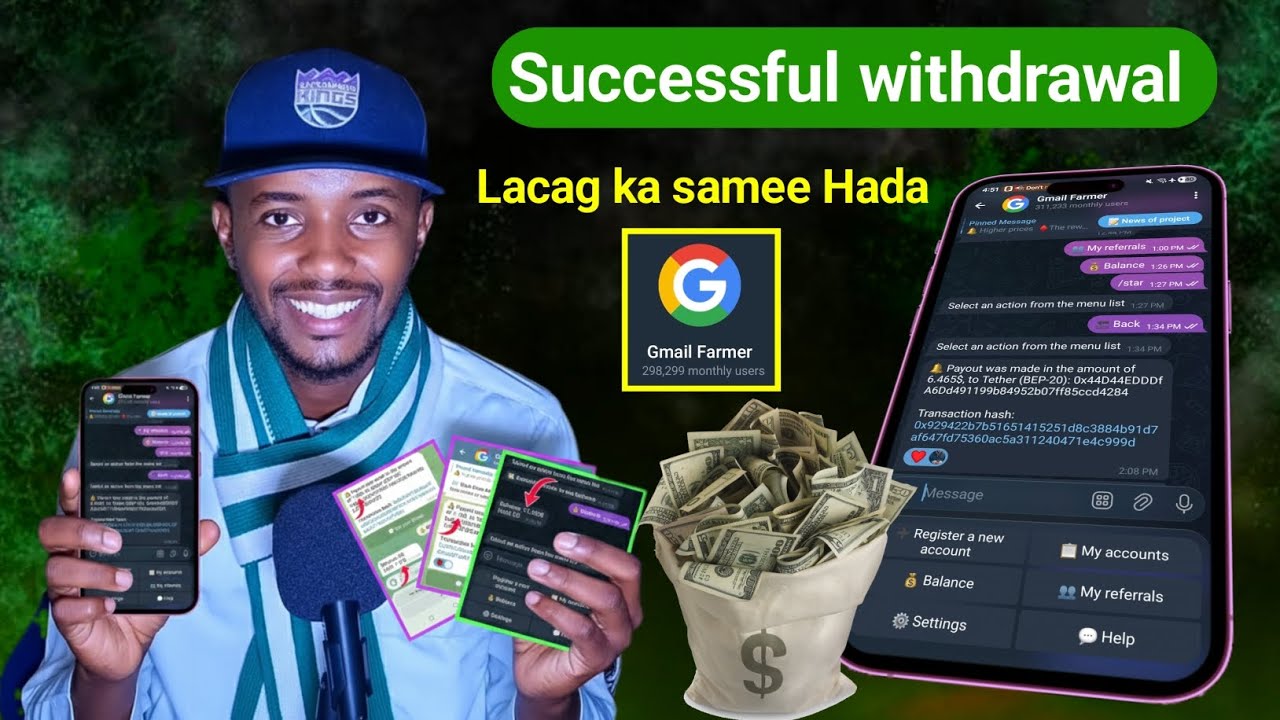 Lacag ka samee Gmail Farmer | Lacagaha ay la baxeen ardayda inu xidhan | Hada ka faaideyso 