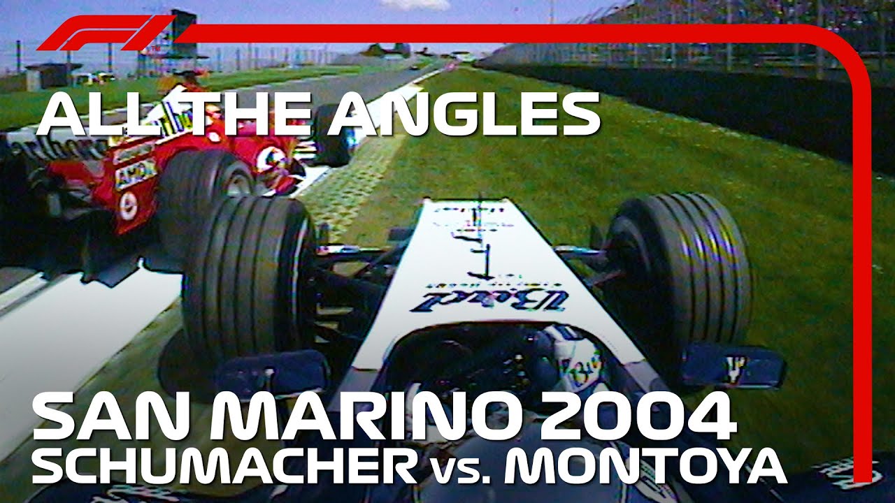Schumacher vs. Montoya - All The Angles | 2004 San Marino GP