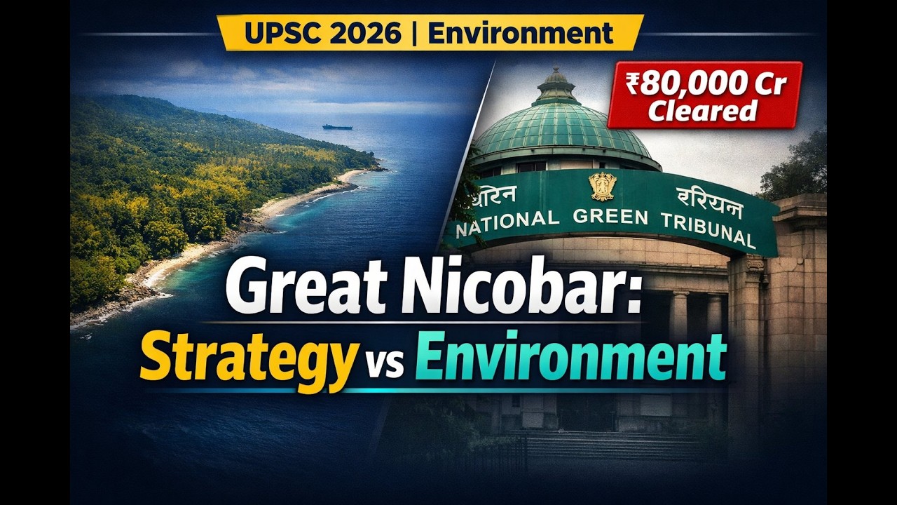 NGT Clears ₹80,000 Cr Great Nicobar Project | Strategic Significance Explained | UPSC 2026