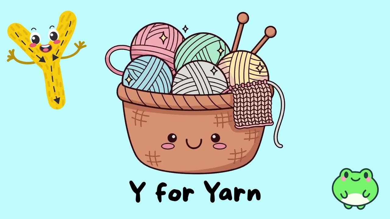 Learn Letter Y with Freggo the Frog! 🐸 | Letter Y Phonics, Yacht, Yak, Yarn | ABC for Kids 3-6