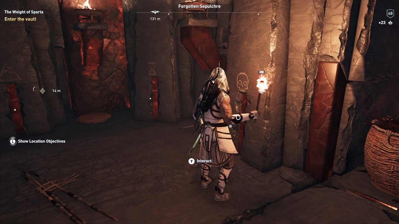 Assassin's Creed Odyssey The Weight of Sparta Vault Puzzle -The Fate Of Atlantis Forgotten Sepulchre