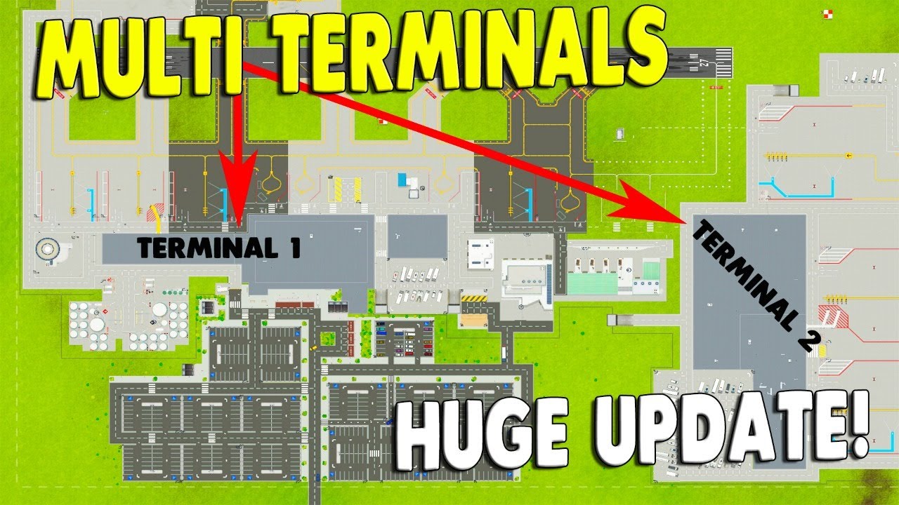 🔴 Customs, Security, and MULTIPLE Terminals | Airport Designer, Builder, and Manager Game