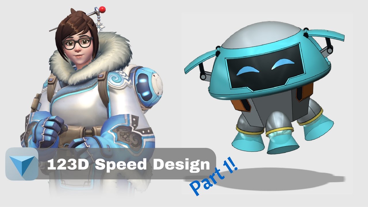 Overwatch: Mei's Drone Snowball Part 1 [123D Speed Design]
