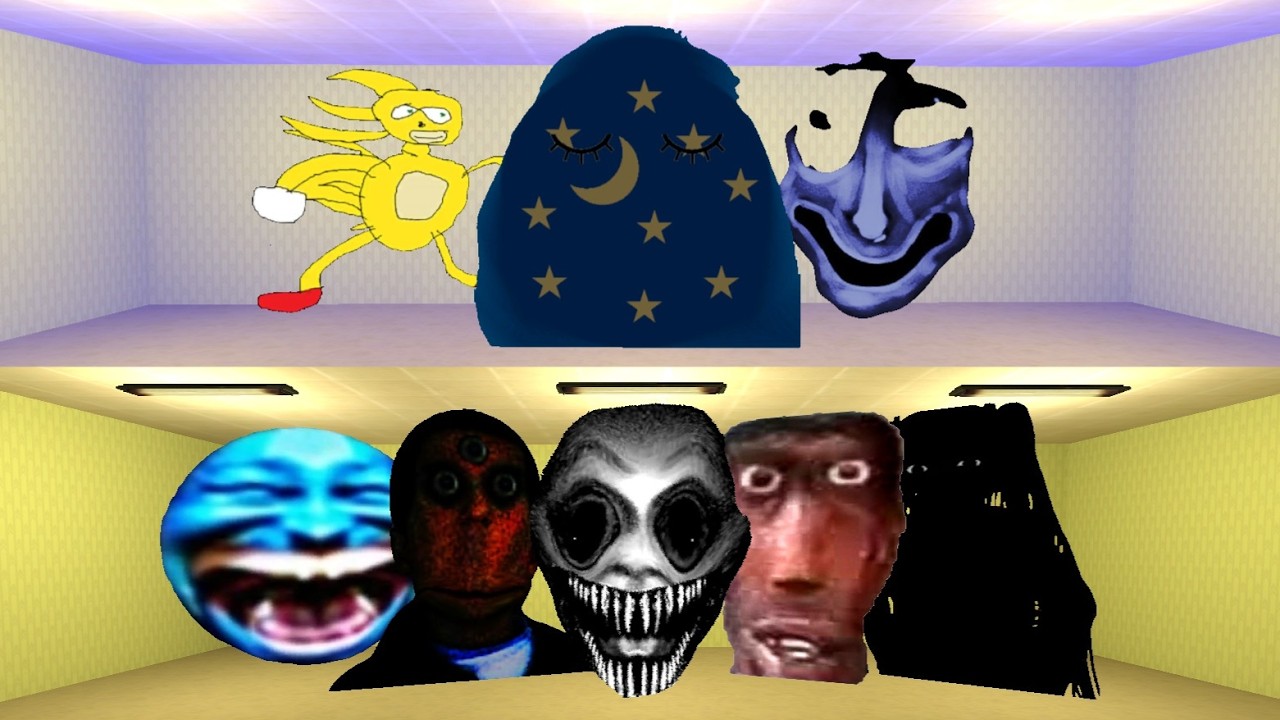 Nighttime Munci, Loric, Hyper Sanic, Blue Trauma, Carmen Winstead, Babel, Juggod, Alternate Nextbots