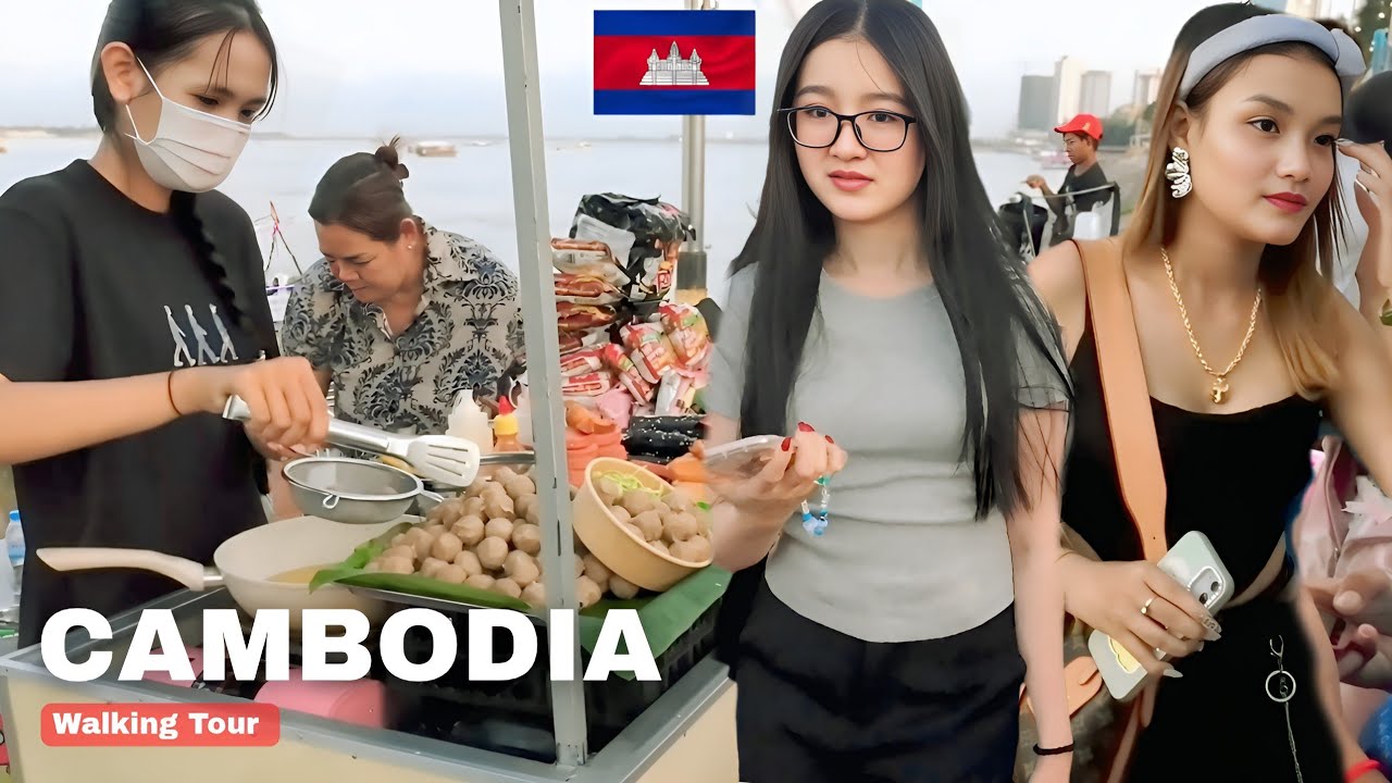 Amazing Cambodia Street Food Collection | Street Food & Phnom Penh City Most Famous Place Walk Tour