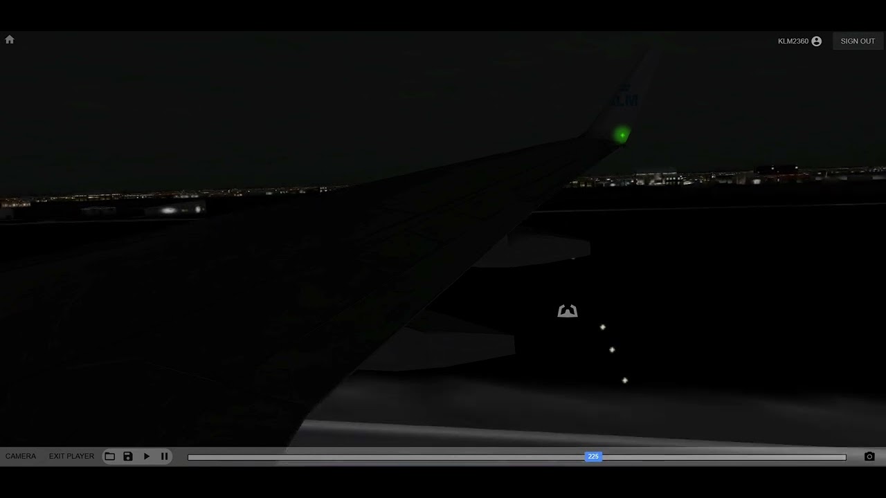 treviso airport night landing/liph/passenger view/