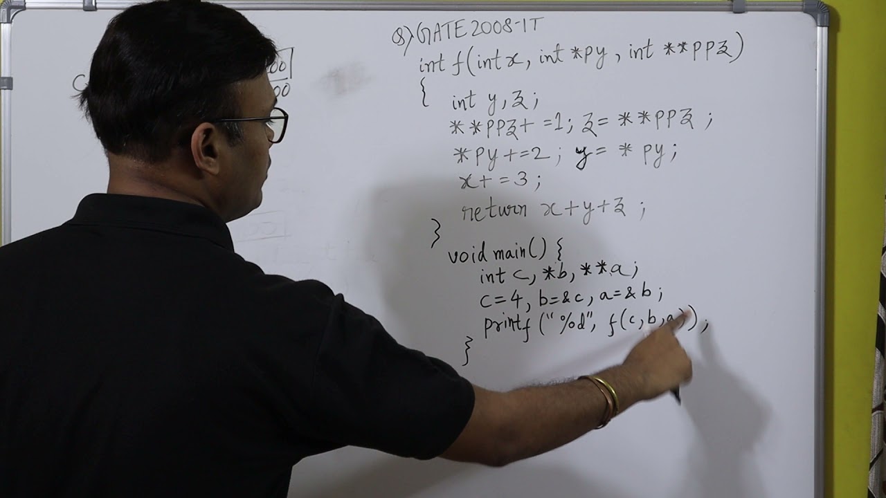 GATE 2008 IT Question on Pointers // GATE PYQ // CS - GATE