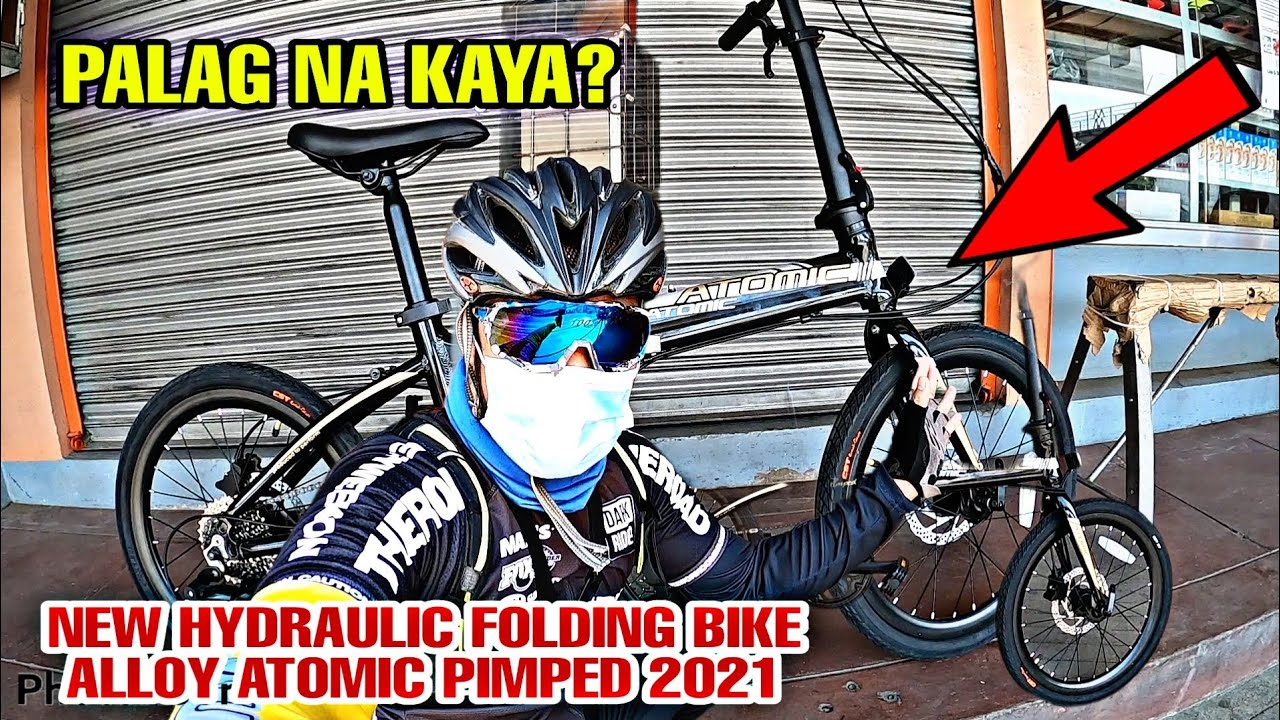 BAGONG FOLDING BIKE NI ATOMIC HYDRAULIC NA! TARA HIMASIN NA YAN! | PIMPED ATOMIC FOLDING BIKE
