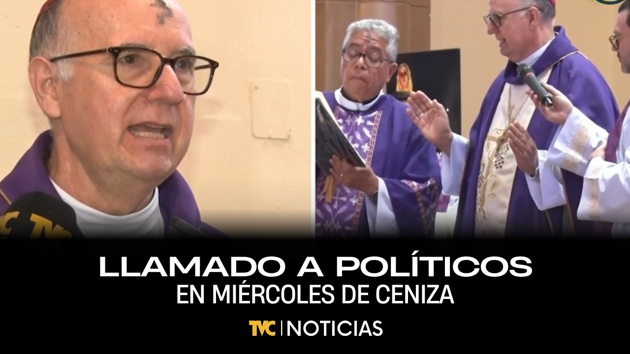 Llamado a políticos en miércoles de ceniza
