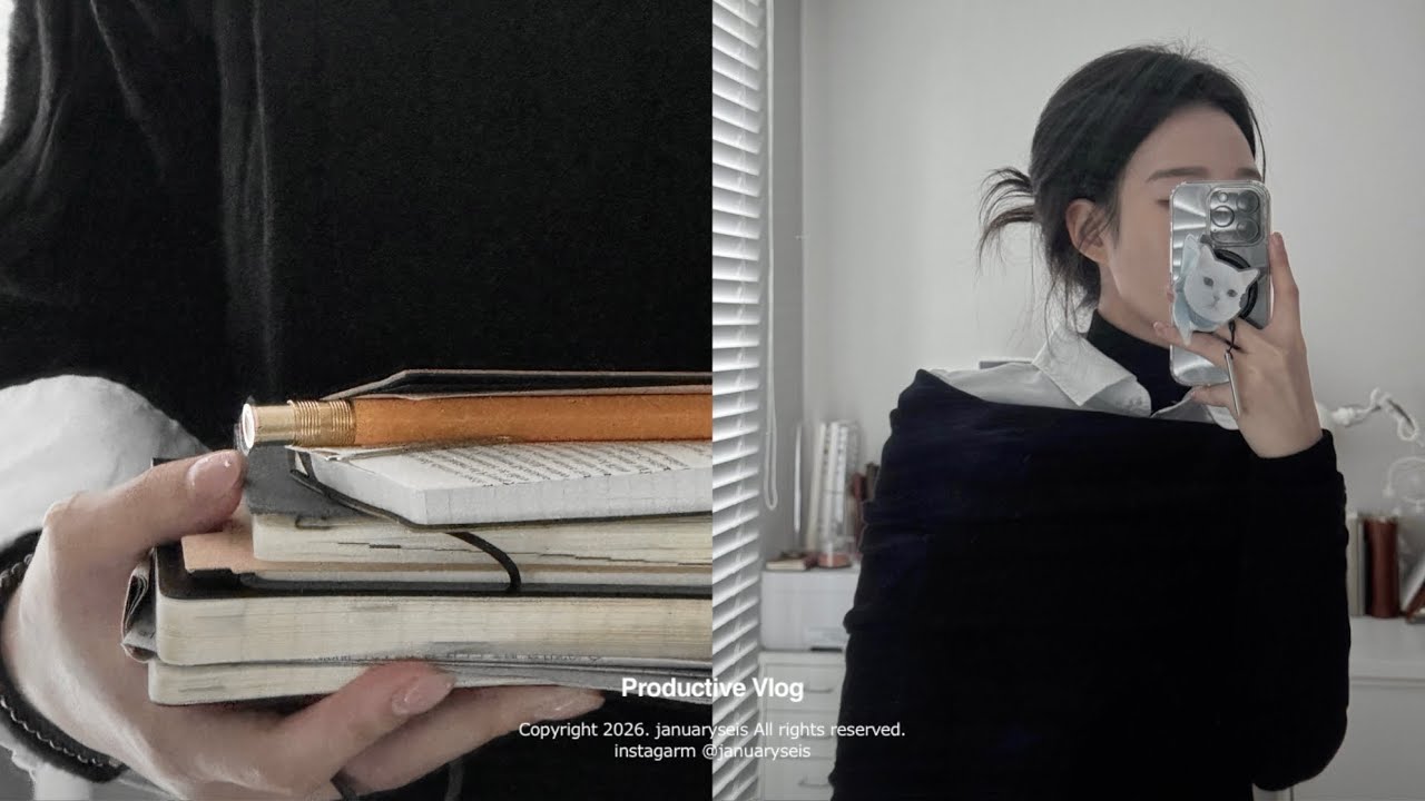 [Vlog] 웹소설 작가 브이로그 | 2026년은 갓생 호소인이 될 것 ✨ 이런저런 일상, 새해 목표 한 바가지 | 차기작 제안 | 자기계발, 트래커 | 직장인 브이로그
