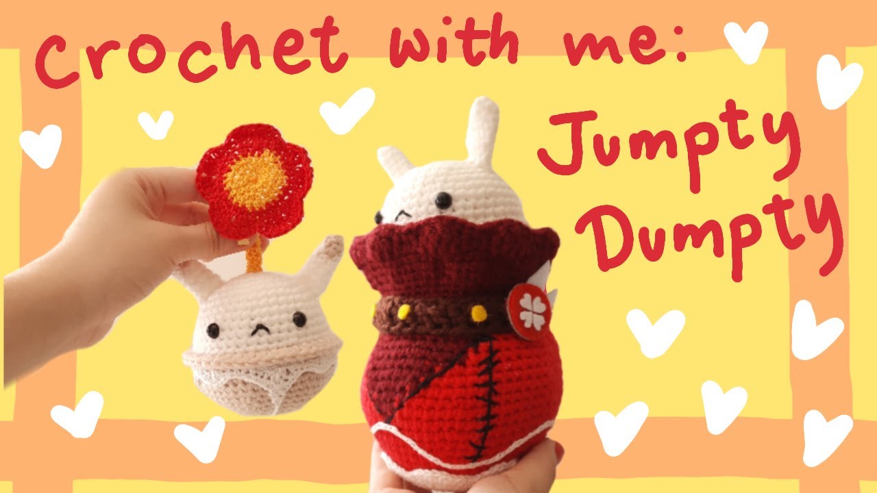 I don't play Genshin Impact but I crocheted  Jumpty Dumpty 🐰
