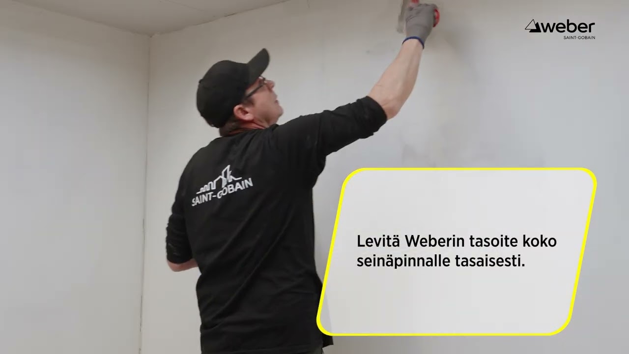 Weber Sisustajan valinta Kipsiseinan tasoitus Pitka Final
