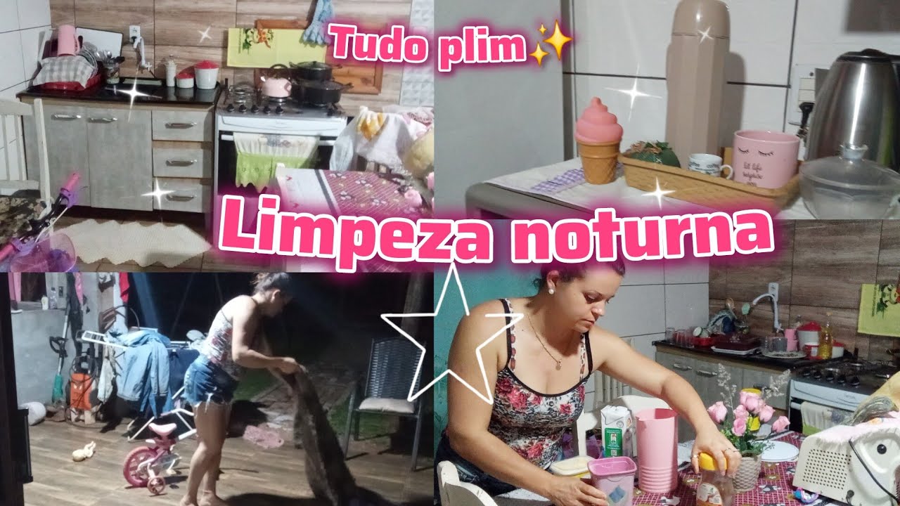 Limpeza noturna muita sujeira🥵deixei tudo plim✨️