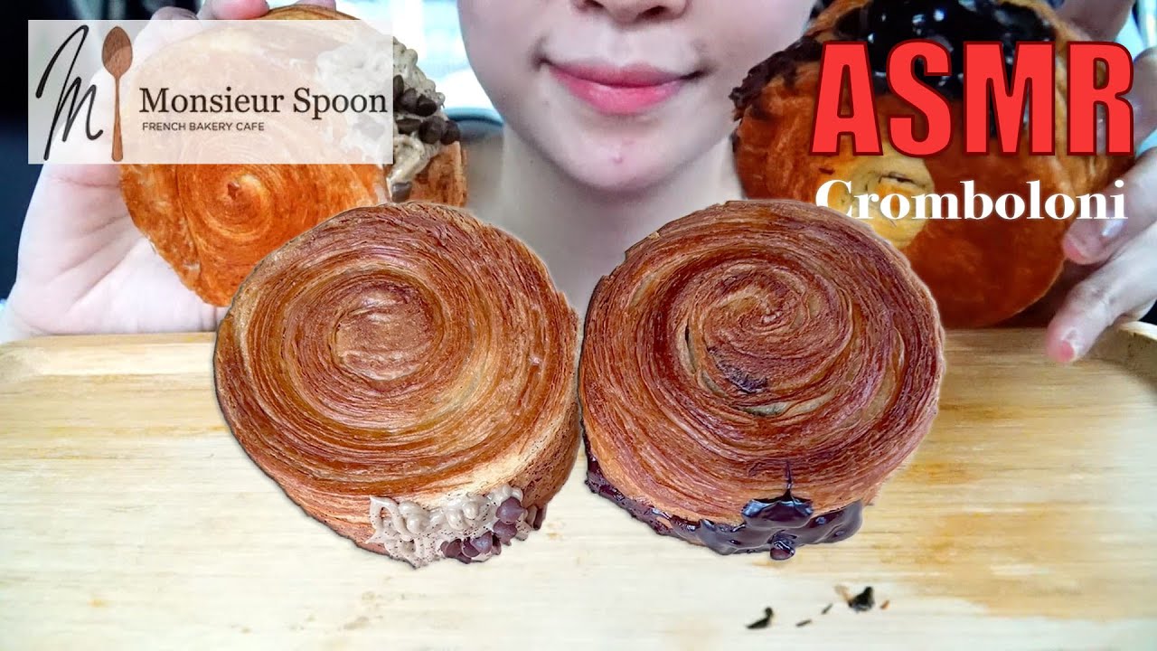 ASMR EATING SOUNDS CROMBOLONI VIRAL by CROCO-MONSIEUR SPOON